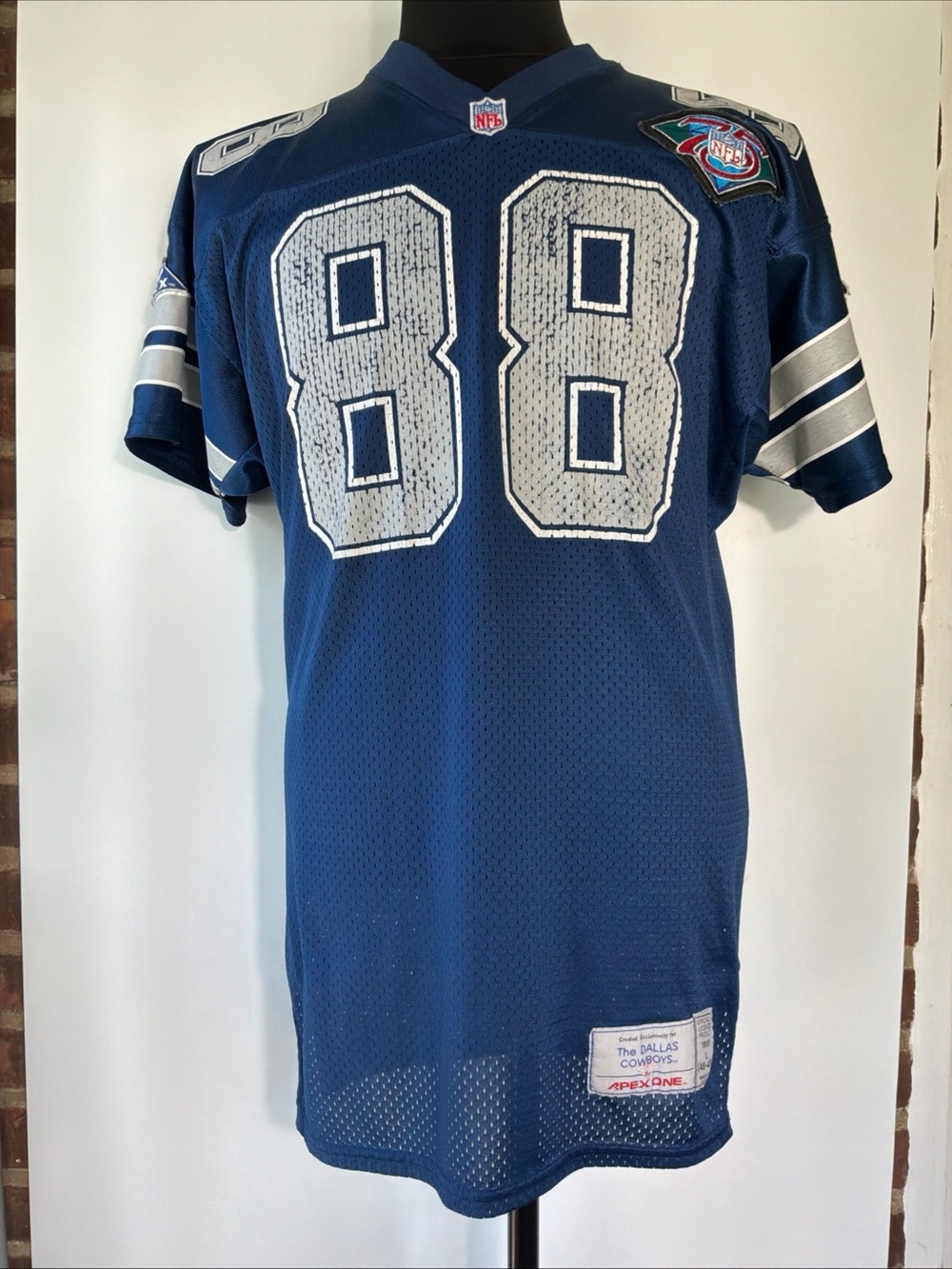 Vintage 90’s Apex One Dallas Cowboys Michael Irvin NFL Jersey Size Large
